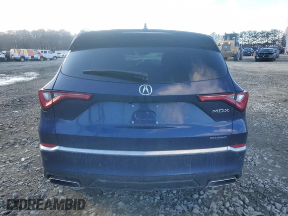 2023 Acura MDX w/Technology Package with VIN 5J8YE1H41PL012783, listed as a Copart auction lot 43699175 with 0 mi miles and Salvage Title. Bid and sale history available at carsss.com. Image 6.