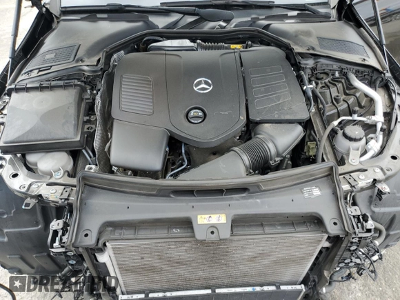 2023 Mercedes-Benz C 300 with VIN W1KAF4GB9PR093775, listed as a Copart auction lot 54954735 with 28,495 mi miles and Salvage title. Bid and sale history available at DreamBid. Image 11.