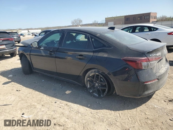 2025 Honda Civic Sport with VIN 2HGFE2F52SH509601, listed as a Copart auction lot 51988145 with 3,577 mi miles and Salvage title. Bid and sale history available at DreamBid. Image 2.