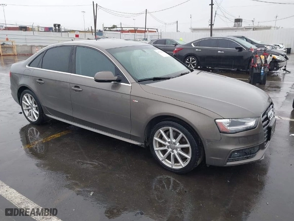 2014 Audi A4 Premium Plus with VIN WAUFFAFL2EN042337, listed as a IAAI auction lot 41721822 with 109,390 mi miles. Bid and sale history available at carsss.com. Image 1.