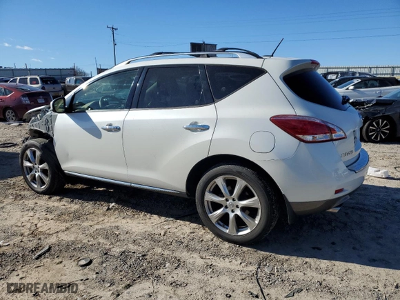 2012 Nissan Murano LE with VIN JN8AZ1MW3CW234587, listed as a Copart auction lot 86811454 with 71,120 mi miles and Salvage Title. Bid and sale history available at carsss.com. Image 2.