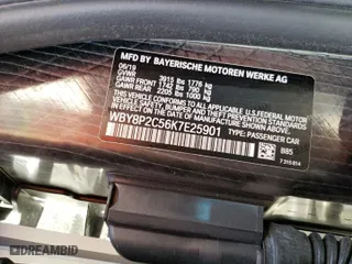 2019 BMW i3 with VIN WBY8P2C56K7E25901, listed as a Copart auction lot 71322772 with 21,790 mi miles. Bid and sale history available at carsss.com. Image 15.