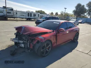 2019 Genesis G70 Dynamic with VIN KMTG34LE7KU015581, listed as a Copart auction lot 79349084 with 32,338 mi miles and Salvage Title. Bid and sale history available at DreamBid. Image 1.