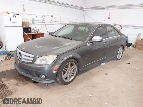 2009 Mercedes-Benz C-Class 3.5L Sport with VIN WDDGF56X59F212066, listed as a IAAI auction lot 41279151 with Not Provided miles. Bid and sale history available at carsss.com. Image 2.