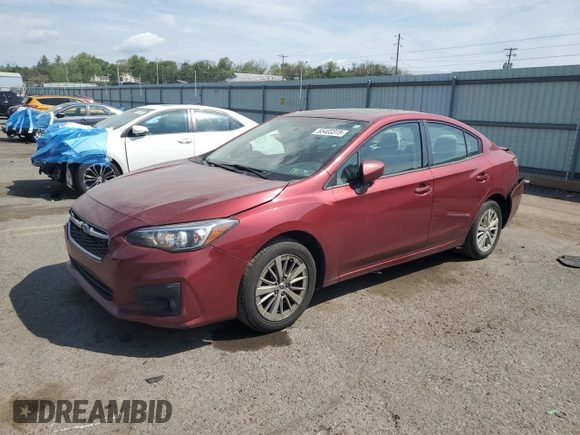 2017 Subaru Impreza Premium with VIN 4S3GKAD66H3619998, listed as a Copart auction lot 55403315 with 182,099 mi miles and Salvage title. Bid and sale history available at DreamBid. Image 1.