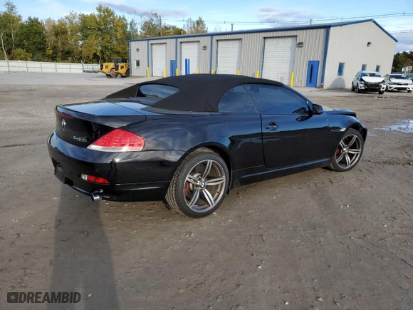 2005 BMW 6 Series 645Ci with VIN WBAEK73485B326662, listed as a Copart auction lot 75297684 with 161,886 mi miles and Clean Title. Bid and sale history available at carsss.com. Image 3.