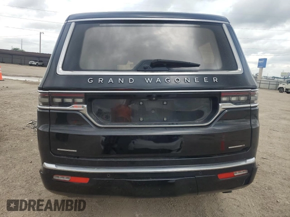 2022 Jeep Grand Wagoneer Series III with VIN 1C4SJVGJ3NS136104, listed as a Copart auction lot 54686725 with 58,677 mi miles and Salvage title. Bid and sale history available at DreamBid. Image 6.