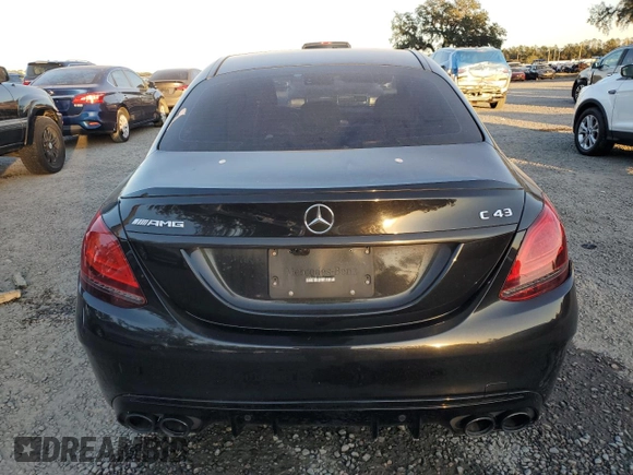 2020 Mercedes-Benz C 43 AMG with VIN 55SWF6EB8LU332262, listed as a Copart auction lot 83681354 with Not Provided miles and Non Repairable. Bid and sale history available at carsss.com. Image 6.
