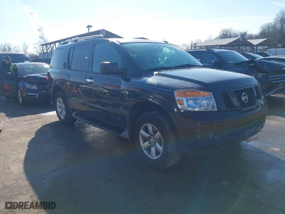 2014 Nissan Armada SV with VIN 5N1AA0NC2EN602392, listed as a IAAI auction lot 41416622 with NaN miles. Bid and sale history available at carsss.com. Image 1.