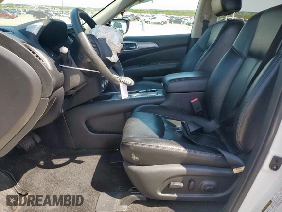 2018 Nissan Pathfinder S z VIN 5N1DR2MN2JC614021, wystawiony jako Copart lot #51286515 z przebiegiem 54 300 mil mil oraz Szkoda całkowita • Salvage title. Historia ofert i sprzedaży dostępna na DreamBid. Obrazek 7.