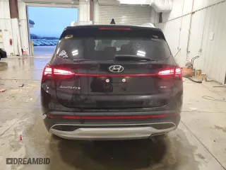 2021 Hyundai Santa Fe SEL with VIN 5NMS2DAJ9MH347835, listed as a Copart auction lot 41484365 with 34,557 mi miles and Salvage Title. Bid and sale history available at carsss.com. Image 6.