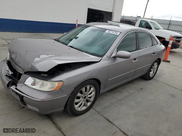 2007 Hyundai Azera SE with VIN KMHFC46F17A195076, listed as a Copart auction lot 78274754 with 111,612 mi miles and Salvage Title. Bid and sale history available at carsss.com. Image 1.
