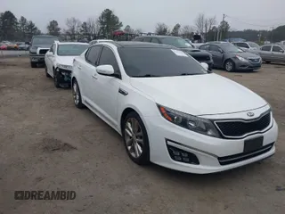 2015 Kia Optima SX Turbo with VIN 5XXGR4A63FG468701, listed as a IAAI auction lot 41789169 with 112,732 mi miles. Bid and sale history available at carsss.com. Image 1.