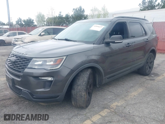 2018 Ford Explorer Sport with VIN 1FM5K8GT8JGB79584, listed as a IAAI auction lot 41894627 with 99,143 mi miles and . Bid and sale history available at DreamBid. Image 20.
