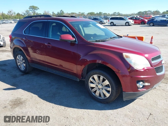 2010 Chevrolet Equinox LT w/2LT with VIN 2CNFLPEYXA6308600, listed as a IAAI auction lot 41749027 with 193,627 mi miles. Bid and sale history available at carsss.com. Image 1.