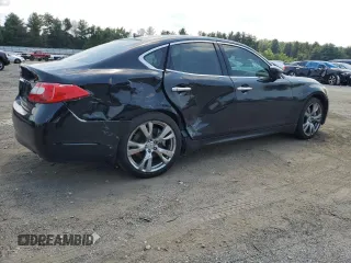 2011 Infiniti M with VIN JN1BY1AP3BM321578, listed as a Copart auction lot 66103954 with Not Provided miles and Salvage Title. Bid and sale history available at DreamBid. Image 3.