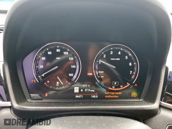 2019 BMW X1 sDrive28i z VIN WBXHU7C50K5N53361, wystawiony jako Copart lot #57681065 z przebiegiem 94 471 mil mil oraz Czysty tytuł • Clean title. Historia ofert i sprzedaży dostępna na DreamBid. Obrazek 9.