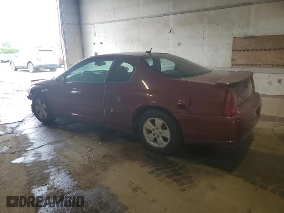 2006 Chevrolet Monte Carlo LT 3.5L with VIN 2G1WM16K769413912, listed as a Copart auction lot 61442645 with 144,058 mi miles and Clean title. Bid and sale history available at DreamBid. Image 2.