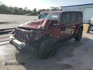 2021 Jeep Wrangler Unlimited Sahara z VIN 1C4JJXP66MW676993, wystawiony jako Copart lot #45974475 z przebiegiem 68 088 mil mil oraz Nie do naprawy • Non repairable. Historia ofert i sprzedaży dostępna na DreamBid. Obrazek 1.