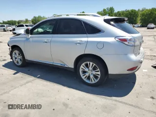 2010 Lexus RX 450h with VIN JTJBC1BA1A2021910, listed as a Copart auction lot 60155065 with Not provided miles and Salvage title. Bid and sale history available at DreamBid. Image 2.