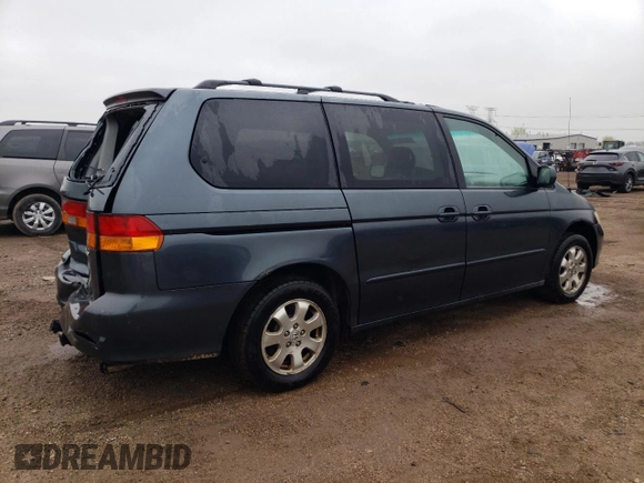 2004 Honda Odyssey EX-L z VIN 5FNRL18924B040028, wystawiony jako Copart lot #55338715 z przebiegiem 242 055 mil mil oraz Szkoda całkowita • Salvage title. Historia ofert i sprzedaży dostępna na DreamBid. Obrazek 3.