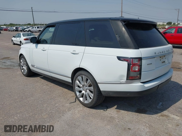 2014 Land Rover Range Rover Supercharged z VIN SALGS3TF6EA179889, wystawiony jako IAAI lot #42524852 z przebiegiem 134 881 mil mil oraz . Historia ofert i sprzedaży dostępna na DreamBid. Obrazek 3.