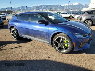 2023 Kia EV6 GT with VIN KNDC5DLE4P5122953, listed as a Copart auction lot 80656174 with 24,650 mi miles and Salvage Title. Bid and sale history available at carsss.com. Image 4.