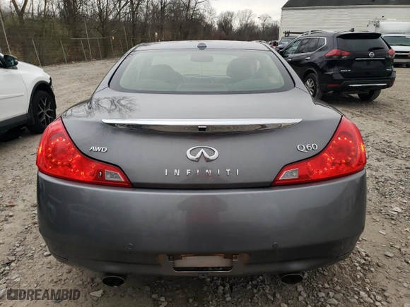 2014 Infiniti Q60 Coupe with VIN JN1CV6ELXEM131590, listed as a Copart auction lot 82364344 with 91,100 mi miles and Salvage Title. Bid and sale history available at carsss.com. Image 6.