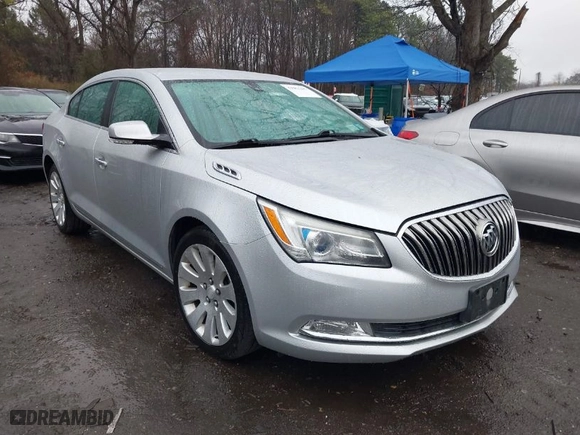 2014 Buick LaCrosse Premium I with VIN 1G4GE5G3XEF232506, listed as a IAAI auction lot 41963295 with 126,680 mi miles. Bid and sale history available at carsss.com. Image 1.