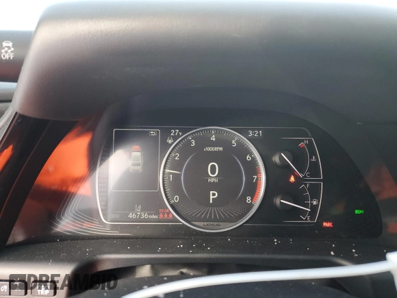 2022 Lexus ES 250 with VIN 58AD11D13NU009187, listed as a Copart auction lot 87378294 with 46,736 mi miles and Salvage title. Bid and sale history available at DreamBid. Image 9.