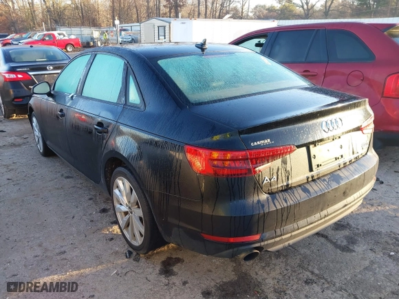 2017 Audi A4 Premium with VIN WAUANAF47HN039038, listed as a IAAI auction lot 41439609 with 121,410 mi miles. Bid and sale history available at carsss.com. Image 3.
