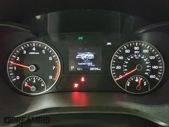 2019 Kia Optima LX with VIN 5XXGT4L37KG294081, listed as a Copart auction lot 45799405 with 68,724 mi miles and Salvage Title. Bid and sale history available at carsss.com. Image 9.