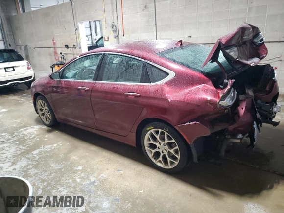 2016 Chrysler 200 C with VIN 1C3CCCEG3GN135759, listed as a Copart auction lot 86596924 with 101,063 mi miles and Salvage Title. Bid and sale history available at carsss.com. Image 2.