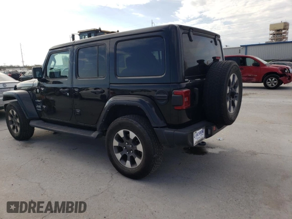 2022 Jeep Wrangler Unlimited Sahara with VIN 1C4HJXEG3NW248021, listed as a Copart auction lot 47555775 with 31,479 mi miles and Salvage Title. Bid and sale history available at DreamBid. Image 2.