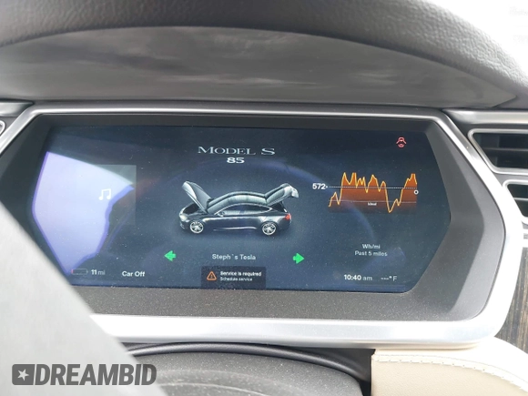 2013 Tesla Model S with VIN 5YJSA1CN8DFP21869, listed as a IAAI auction lot 41772603 with Not provided miles and . Bid and sale history available at DreamBid. Image 17.