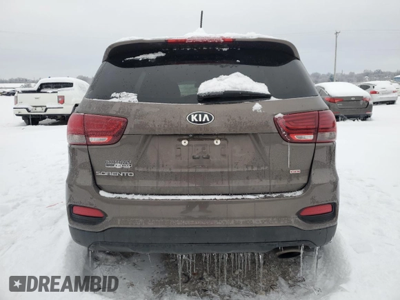 2019 Kia Sorento LX with VIN 5XYPGDA34KG463346, listed as a Copart auction lot 41461755 with Not Provided miles and Salvage Title. Bid and sale history available at DreamBid. Image 6.