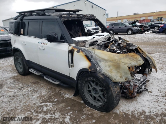 2023 Land Rover Defender S with VIN SALEJ7EX5P2126248, listed as a Copart auction lot 41765975 with 0 mi miles and Non Repairable. Bid and sale history available at carsss.com. Image 4.