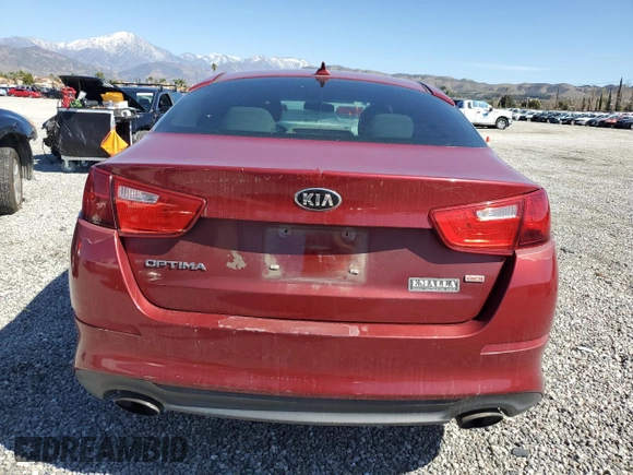 2015 Kia Optima LX with VIN 5XXGM4A70FG411489, listed as a Copart auction lot 47704435 with 175,370 mi miles and Clean Title. Bid and sale history available at carsss.com. Image 6.