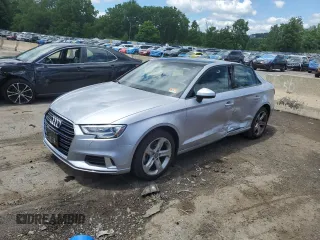 2017 Audi A3 Sedan Premium with VIN WAUB8GFF6H1073561, listed as a Copart auction lot 61051214 with 38,342 mi miles and Salvage Title. Bid and sale history available at carsss.com. Image 1.