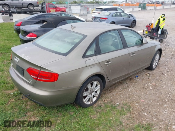 2009 Audi A4 2.0T Prem with VIN WAULF78K29A132594, listed as a IAAI auction lot 42068937 with 102,507 mi miles. Bid and sale history available at carsss.com. Image 4.