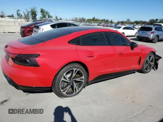 2022 Audi e-tron GT Prestige z VIN WAUEJBFW6N7003359, wystawiony jako Copart lot #81960004 z przebiegiem 31 940 mil mil oraz Szkody całkowita. Historia ofert i sprzedaży dostępna na DreamBid. Obrazek 3.