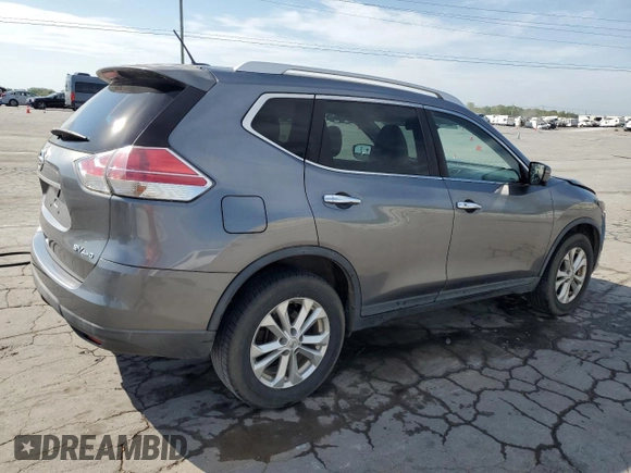2016 Nissan Rogue SV with VIN KNMAT2MV9GP671536, listed as a Copart auction lot 53640395 with 68,646 mi miles and Salvage Title. Bid and sale history available at carsss.com. Image 3.