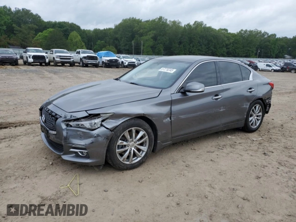 2017 Infiniti Q50 Premium with VIN JN1EV7AR1HM839806, listed as a Copart auction lot 57276245 with 128,332 mi miles and Clean title. Bid and sale history available at DreamBid. Image 1.