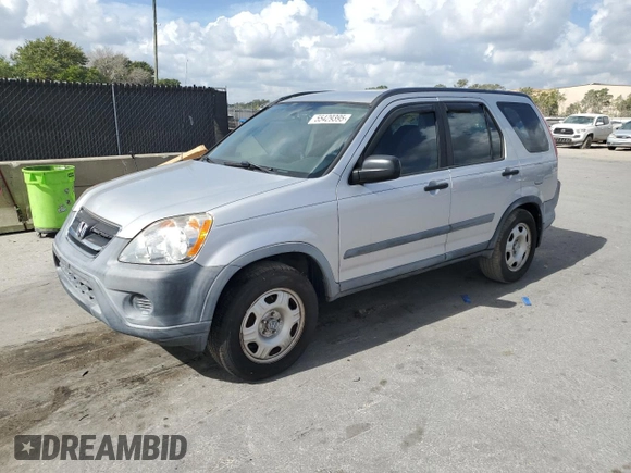 2006 Honda CR-V LX with VIN SHSRD68506U409021, listed as a Copart auction lot 55429395 with 158,406 mi miles and Clean Title. Bid and sale history available at DreamBid. Image 1.