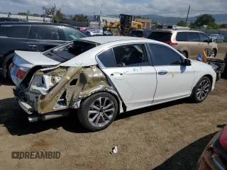 2014 Honda Accord Sedan Sport with VIN 1HGCR2F55EA287176, listed as a Copart auction lot 54721215 with 184,968 mi miles and Salvage Title. Bid and sale history available at carsss.com. Image 3.