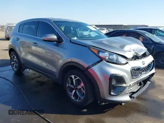 2020 Kia Sportage LX with VIN KNDPM3AC0L7840627, listed as a IAAI auction lot 41466098 with 54,802 mi miles. Bid and sale history available at carsss.com. Image 1.