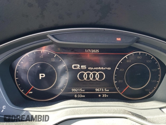 2018 Audi Q5 Premium with VIN WA1ANAFY5J2006403, listed as a Copart auction lot 87045534 with 99,215 mi miles and Salvage title. Bid and sale history available at DreamBid. Image 9.
