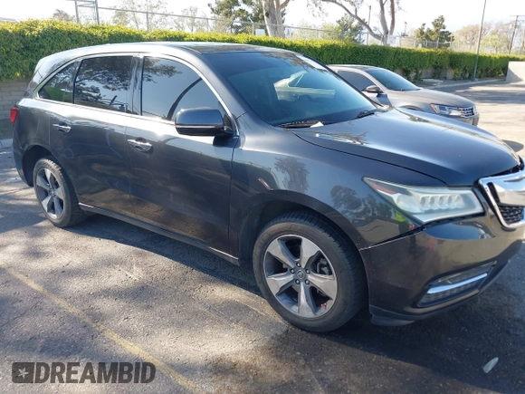 2014 Acura MDX with VIN 5FRYD3H27EB012782, listed as a IAAI auction lot 41992935 with 166,139 mi miles and . Bid and sale history available at DreamBid. Image 1.