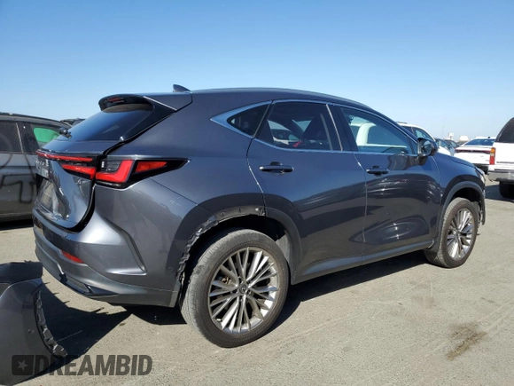 2022 Lexus NX with VIN JTJHKCEZ6N5002932, listed as a Copart auction lot 72285954 with 21,748 mi miles and Salvage Title. Bid and sale history available at carsss.com. Image 3.