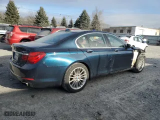 2013 BMW 7 Series 750i xDrive with VIN WBAYB6C50DD223786, listed as a Copart auction lot 87579345 with 143,523 mi miles and Salvage Title. Bid and sale history available at carsss.com. Image 3.
